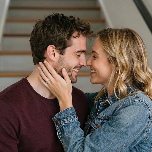 Tender Indoor Moment of Affection