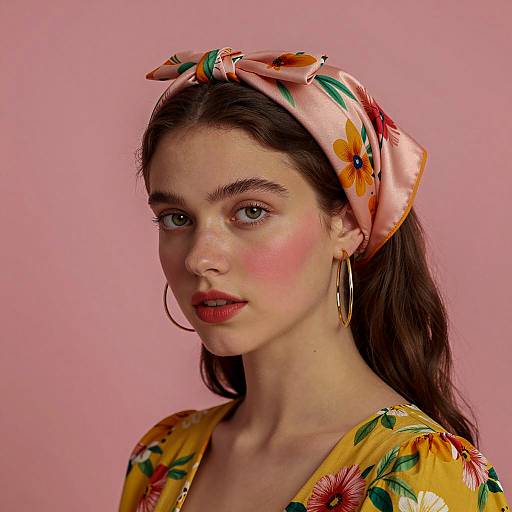 Vibrant Portrait of Young Woman