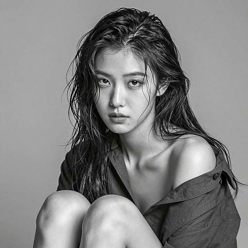 Introspective Portrait of a Young Woman