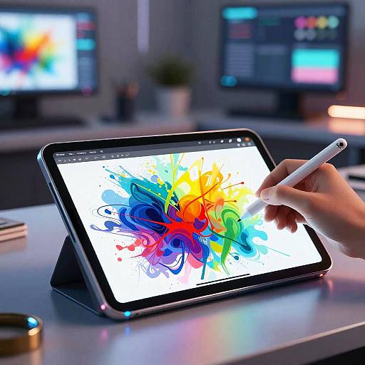 Futuristic AI Drawing App Concept