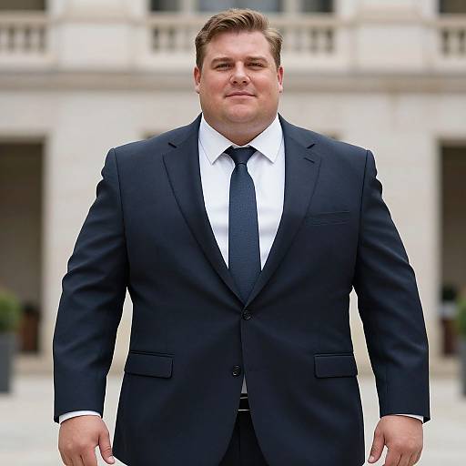 Big Man in Semi-Formal Suit