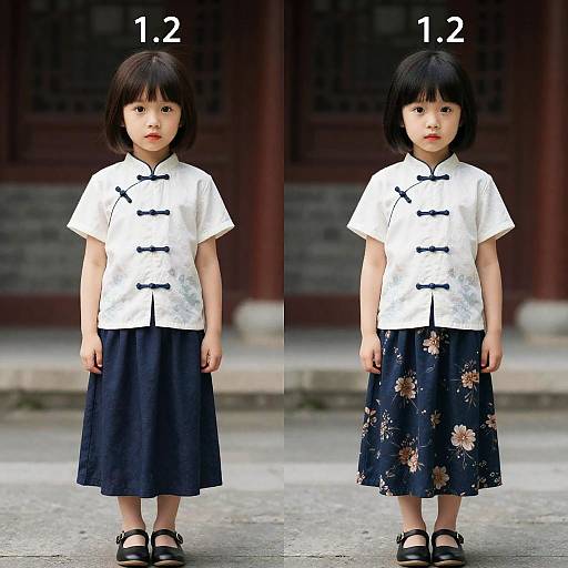 Asian Girl in Traditional Chinese Clothing