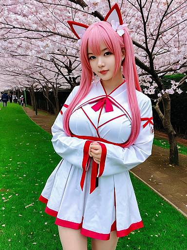 Cosplay photo of 35p (sakura miko). Costume clothes