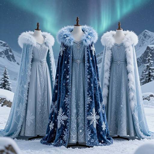 Elegant Winter Robes for D&D Adventurers