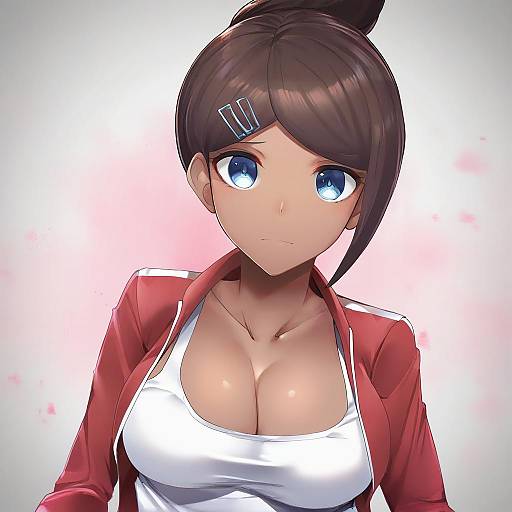 Illustration of Asahina aoi, danganronpa (series) in the style of Tomohiro kai
