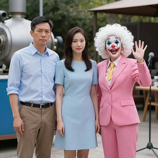 Outdoor Group Portrait with Unique Characters