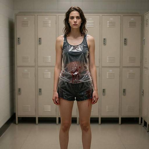 Mysterious Woman in Locker Room Scene