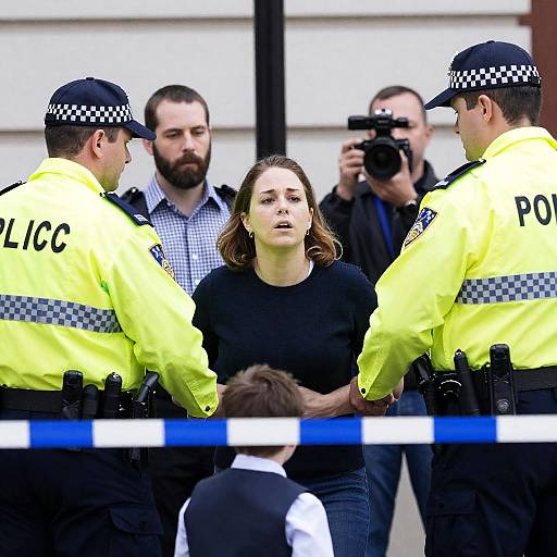 Police Confrontation in Urban Setting