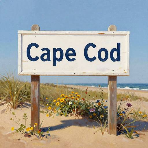 Cape Cod Seaside Signboard
