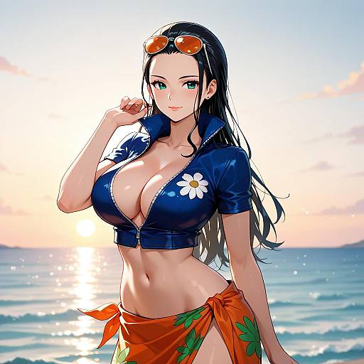 Nico Robin Sea Breeze Wanostyle Portrait