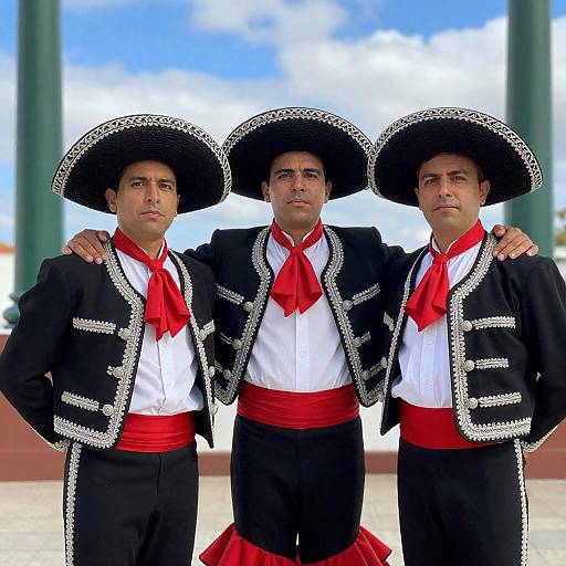 Traditional Flamenco Men Portrait with Pillars