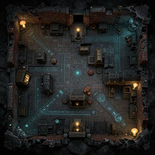 DND Underground Dungeon Map Design