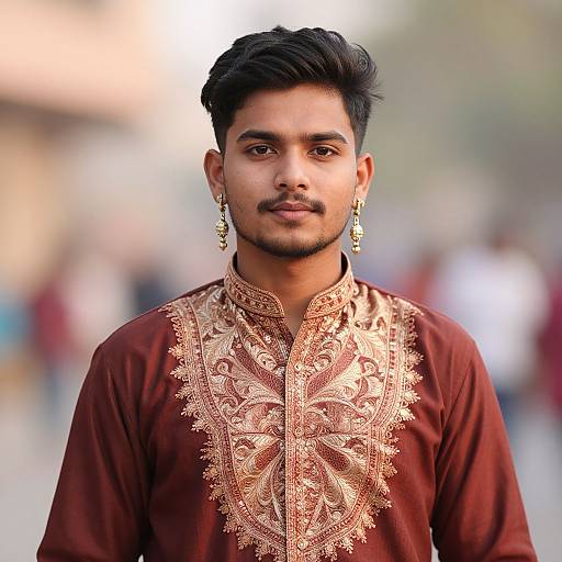 Realistic Rajasthani Male Portrait