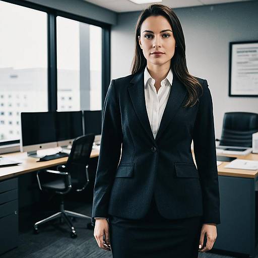 Business Woman in Office Suit