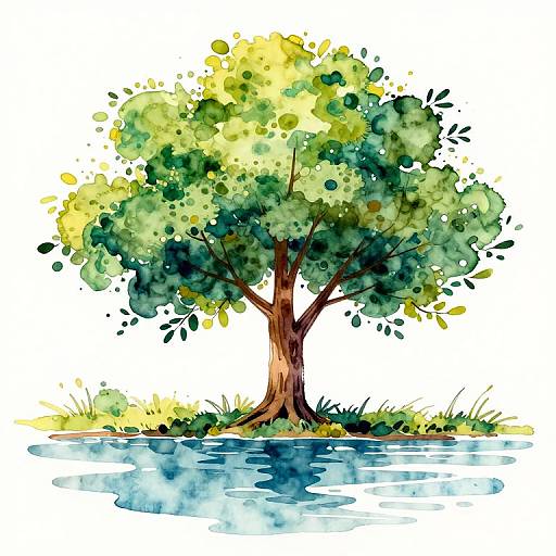Psalm 1 Tree by Water Visualized