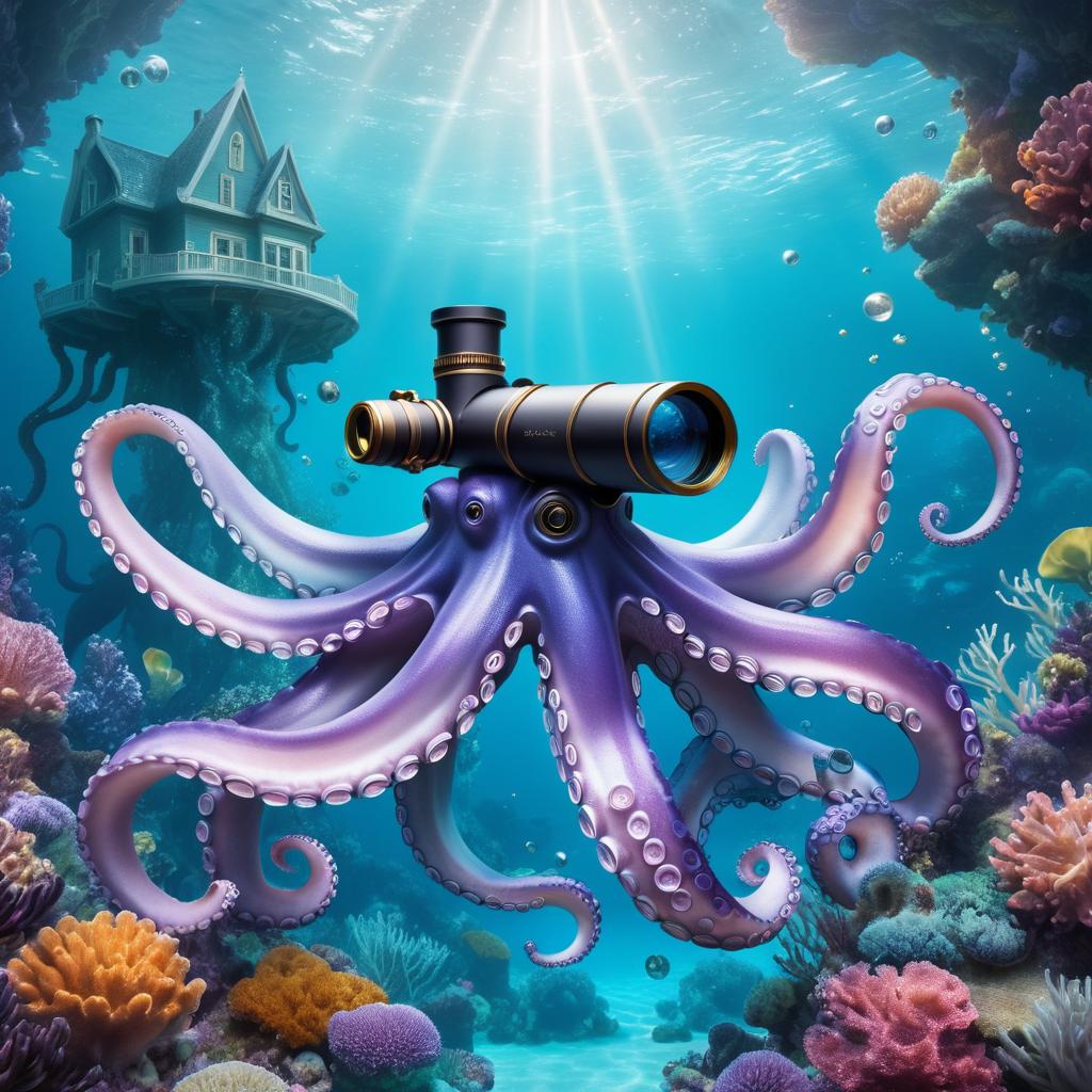 Crystal Tentacled Telescope Underwater Fantasy