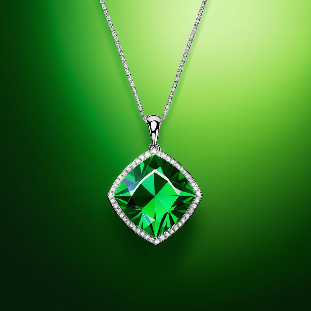 Elegant Minimalist Jewel Pendant Poster