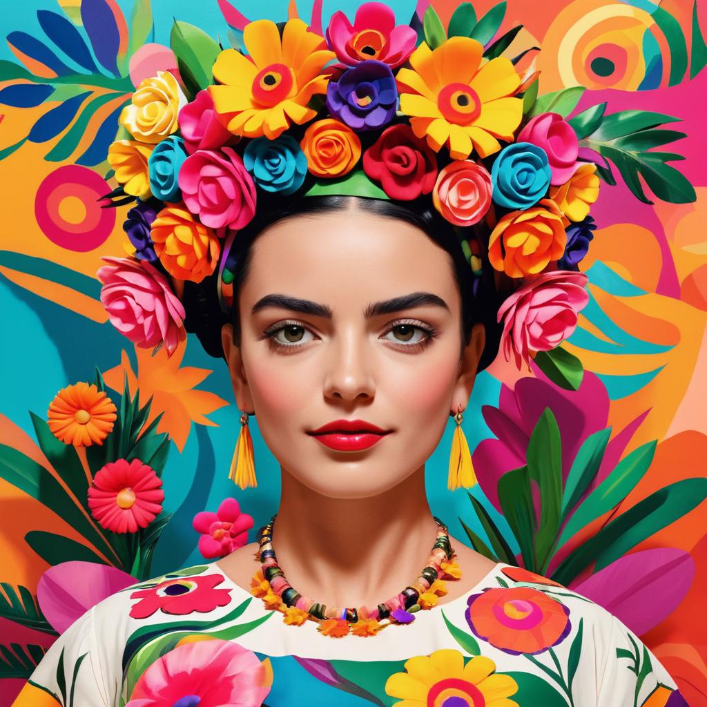 Frida Kahlo's Vibrant Selfie Art