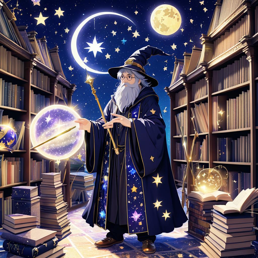 Forgetful Wizard in a Chaotic Library