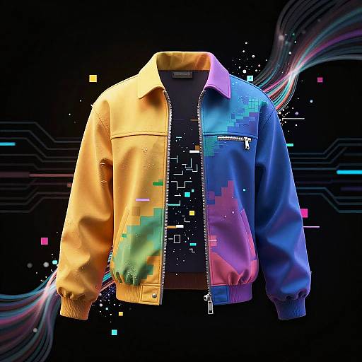 Abstract AI Stripping Digital Clothes