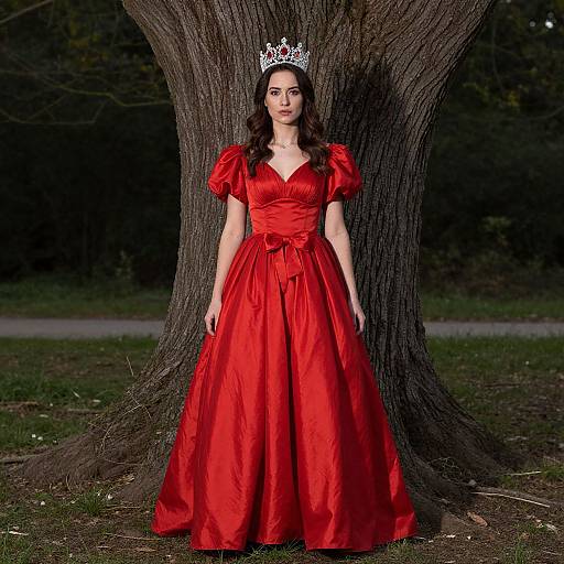 Regal Red Queen Costume Portrait