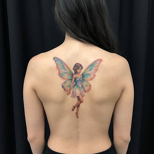Realistic Fairy Tattoo on Brunette
