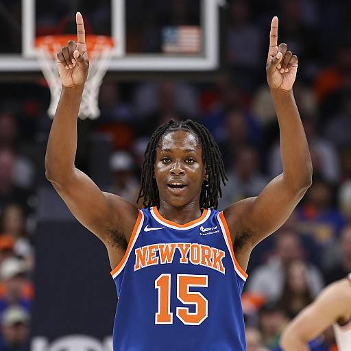 Empowered Black Woman on Basketball Court