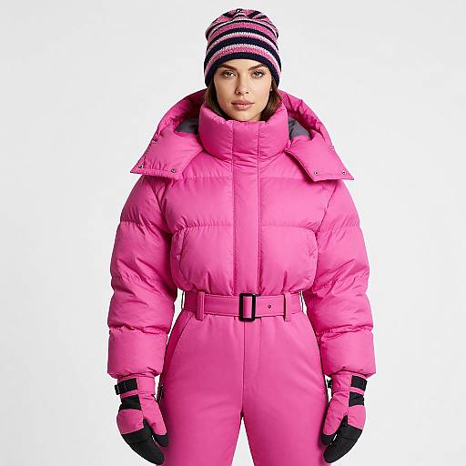 Ski-Inspired Fashion in Vibrant Pink