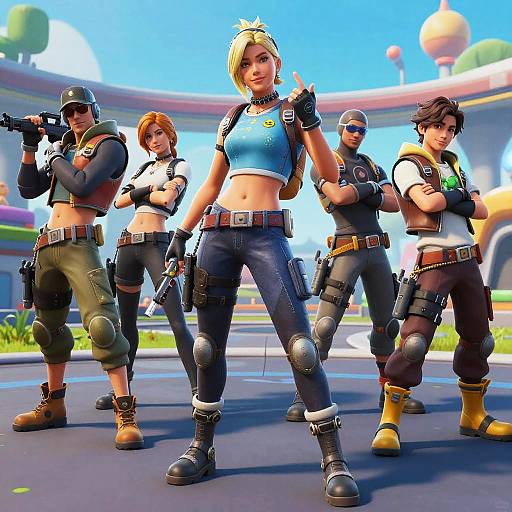 Fortnite Default Skins in Digital Arena