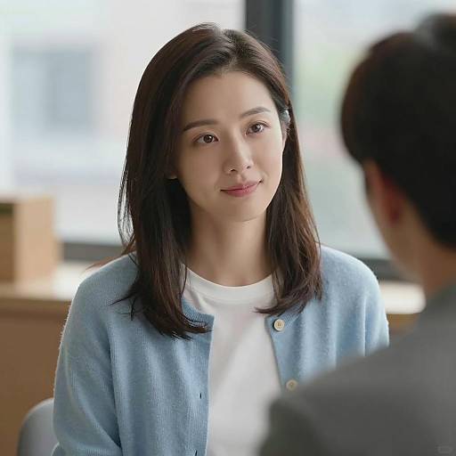 Portrait of a Smiling Woman and Man