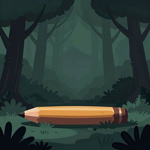 Dark Fantasy Nature Platform Vector
