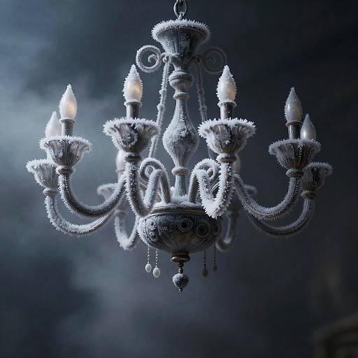 Hyperdetailed Photorealistic Moody Chandelier Scene