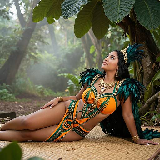 Serene Jungle Queen at Dawn
