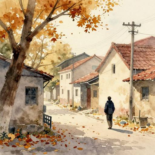 Nostalgic Autumn Hometown Search