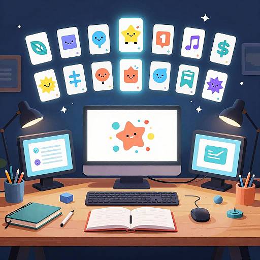 Whimsical Clipart Creator Workspace