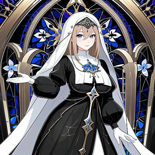 Illustration of Aponia (honkai impact), honkai (series) in the style of Kakizaki (chou neji)