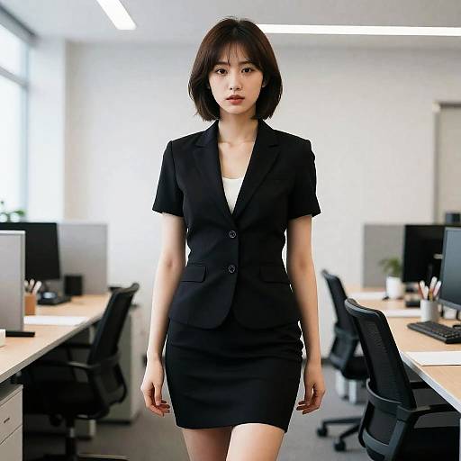 Ultra-Realistic Sexy Office Lady