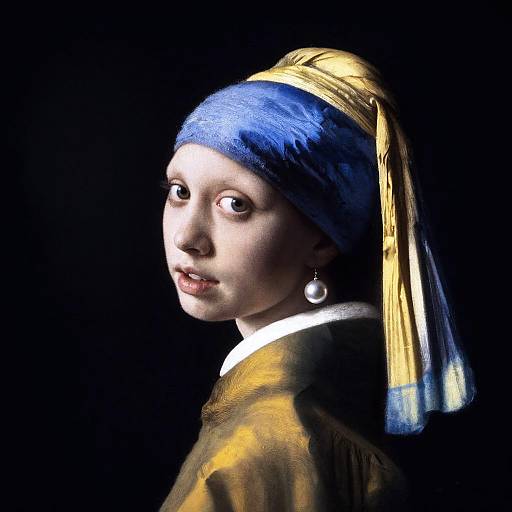 Artistic Girl with Pearl Earring