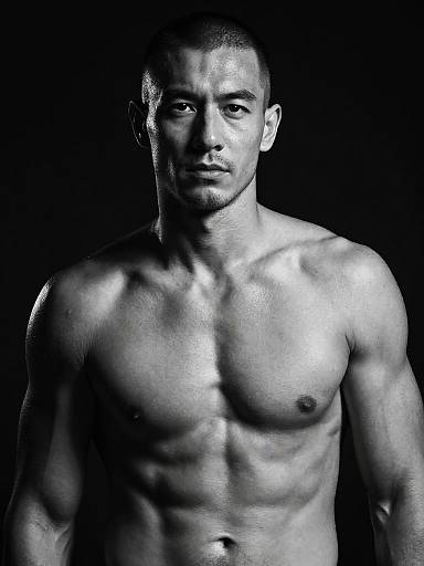 Cinematic Black & White Fitness Portrait