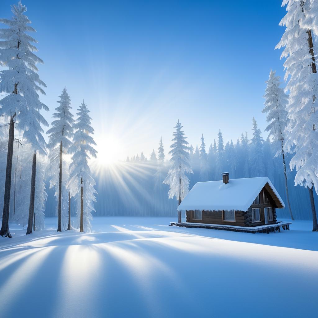 Winter Wonderland: A Cozy Cabin Scene