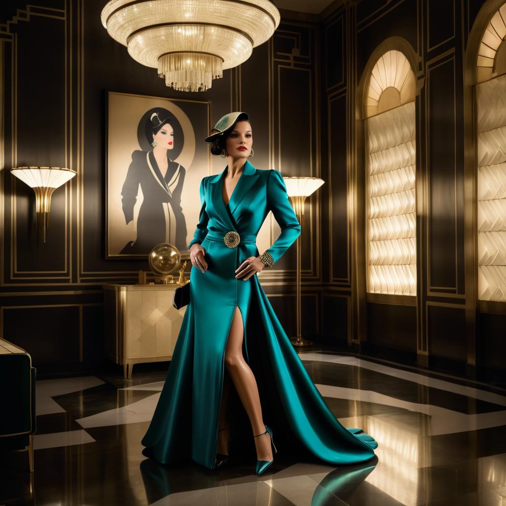 Vintage Couture in Art Deco Glamour