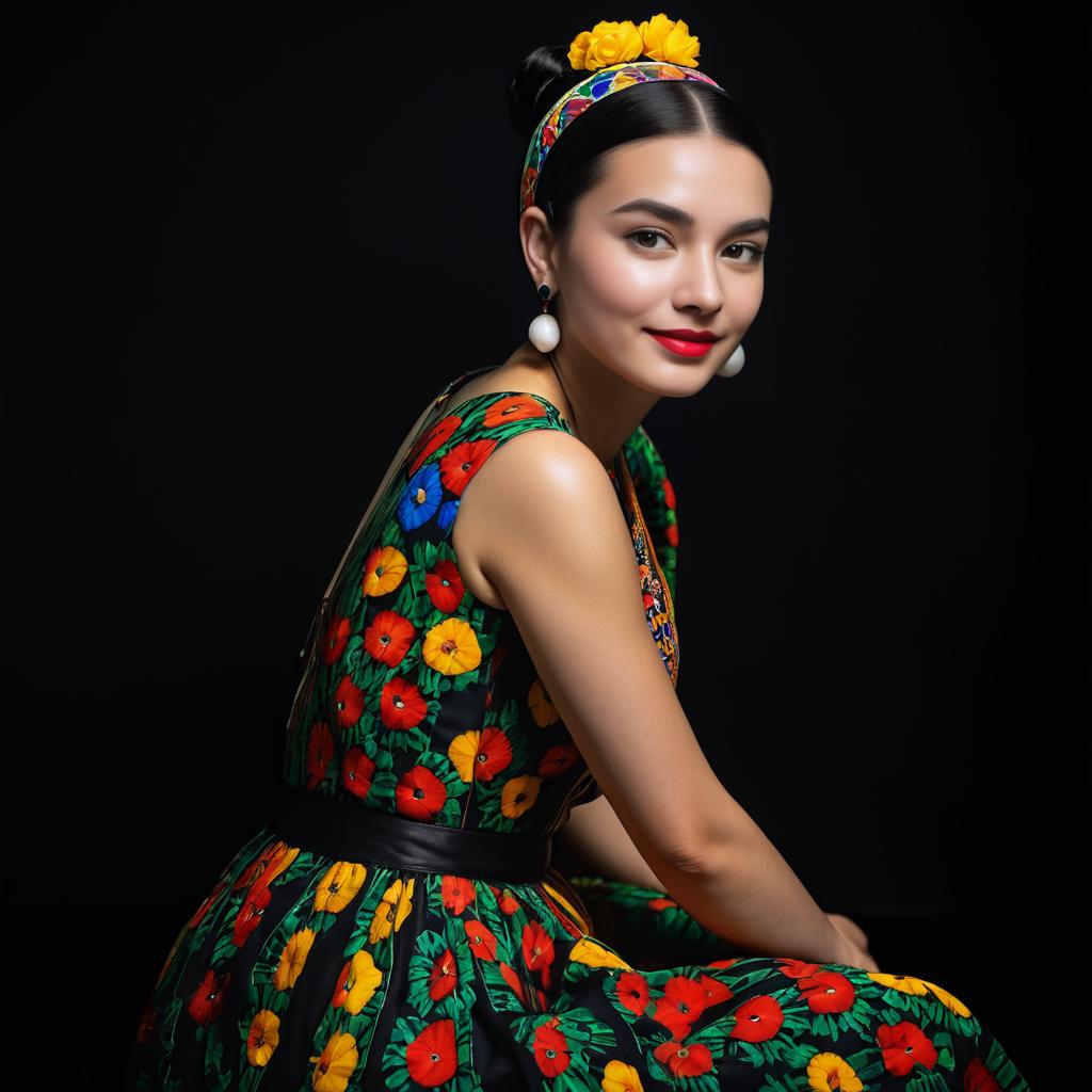 Smiling Portrait of a Young Woman