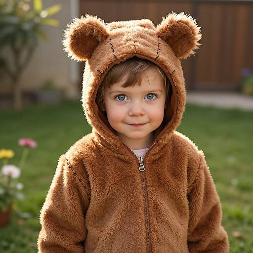 Child in Cozy Animal Costume