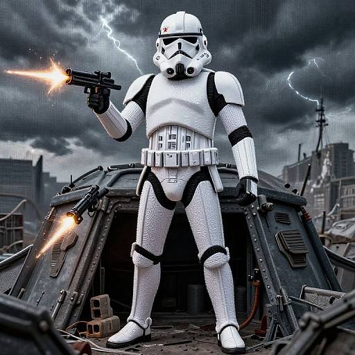 Embroidery Lace Star Wars Clone Trooper