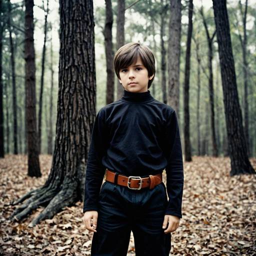 Humorous Halloween Costume in the Forest