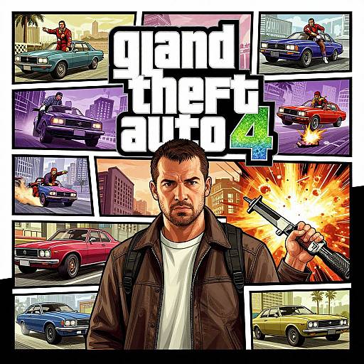 GTA 4 Style Urban Action Portrait