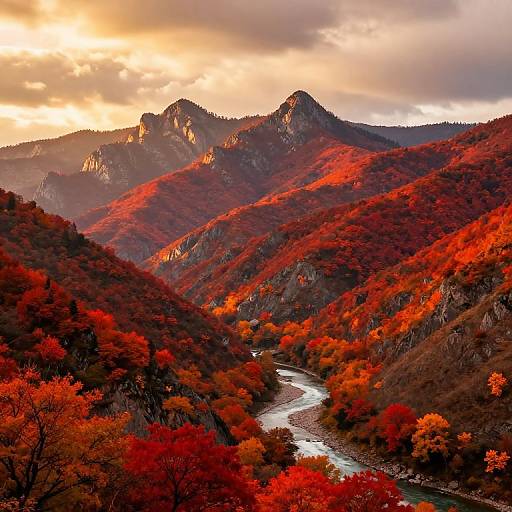 Vibrant Autumn Mountain Landscape