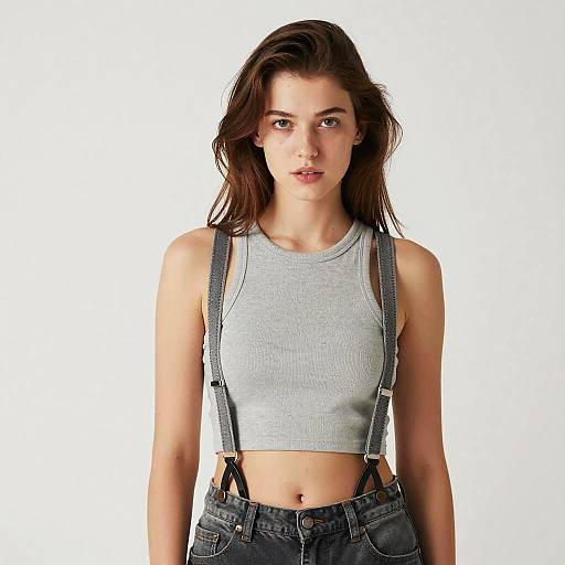 Misty in Winter Crop Top Portrait