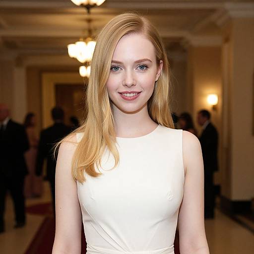 Elegant Blonde at Theater Gala