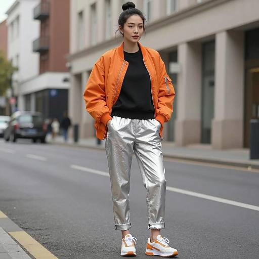 Stylish Urban Outfit with Sneakers